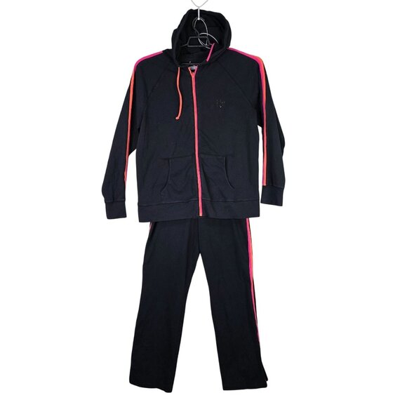Lane Bryant Other - Womens Lane Bryant Black Activewear Hoodie & Pants Set Cotton Stretch 14/16